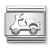 Nomination Composable Classic Link 330311/03 Scooter in 925 Silver & CZ